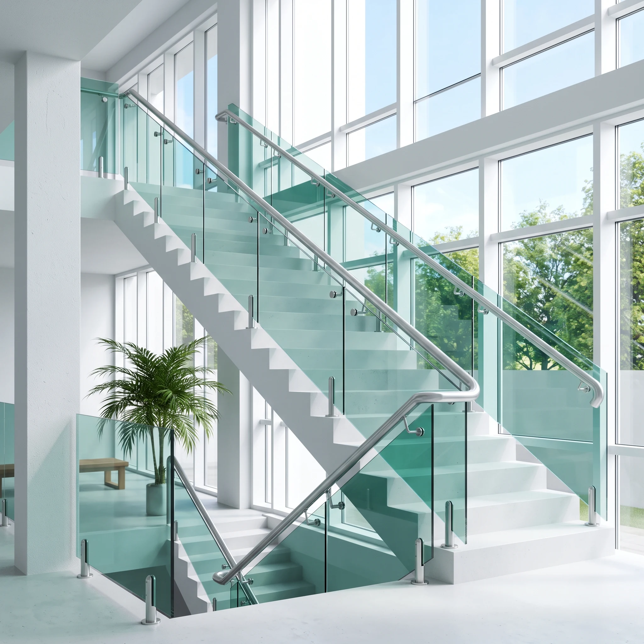 1. Barandas de cristal